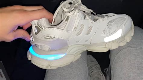 balenciaga track led on feet